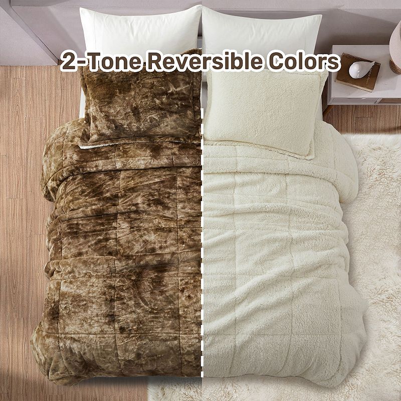 Micromink Sherpa Comforter Kohls