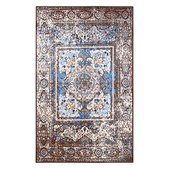 SUPERIOR Ezra Traditional Medallion Area Rug or Runner