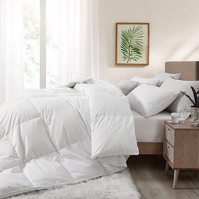 Unikome White Goose Feather and Fiber Comforter-Duvet Insert with Luxurious Goose Down Feather Fill