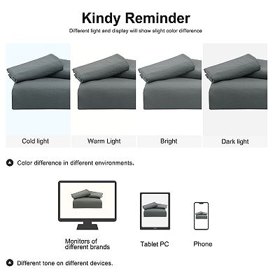 Washed Brushed Microfiber Soft Duvet Cover Set 3 Pieces, Full