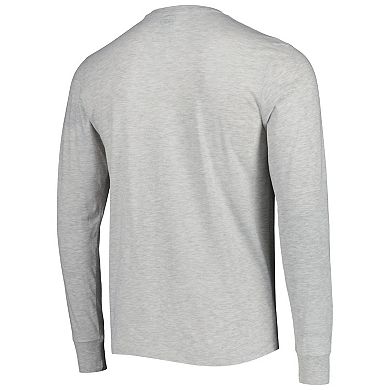 Men's '47 Heathered Gray Miami Dolphins Dozer Franklin Long Sleeve T-Shirt