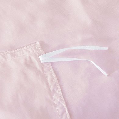 Unikome Soft Solid Clipped Duvet Cover Set with Corner Ties