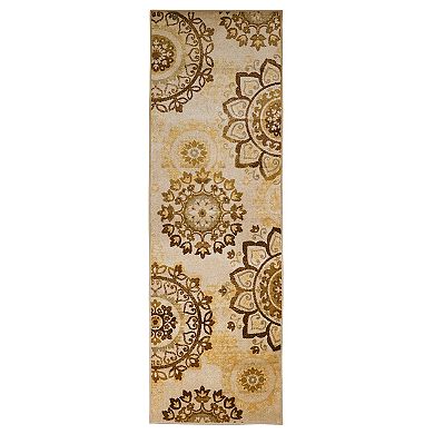 SUPERIOR Leina Floral Medallion Area Rug or Runner