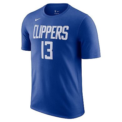 Men's Nike Paul George Royal LA Clippers Icon 2022/23 Name & Number T-Shirt