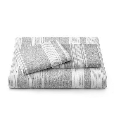 Unikome Striped Duvet Cover Set with Matching Shams Soft Quilted Bedding for All Seasons