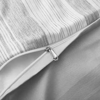Unikome Striped Duvet Cover Set with Matching Shams Soft Quilted Bedding for All Seasons