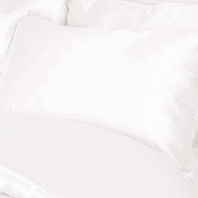 Silk Satin Bed Duvet Cover Set Twin