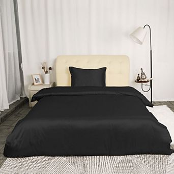 Silk Satin Bed Duvet Cover Set Twin