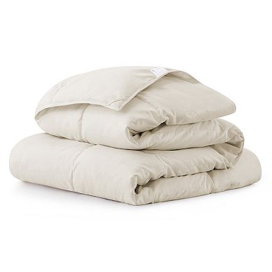 Unikome Lightweight White Goose Down And Feather Fiber Comforter