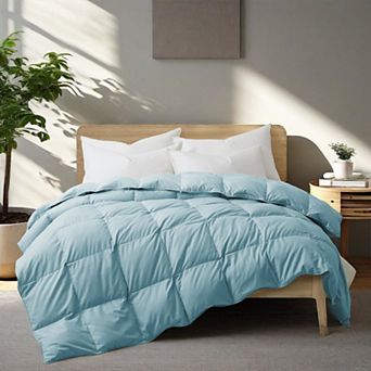 Unikome Lightweight White Goose Down And Feather Fiber Comforter