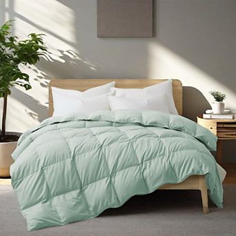 Unikome Lightweight White Goose Down And Feather Fiber Comforter