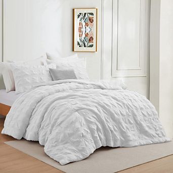 Unikome Soft Pinch Pleat Bedding Comforters-Down Alternative Comforter Set
