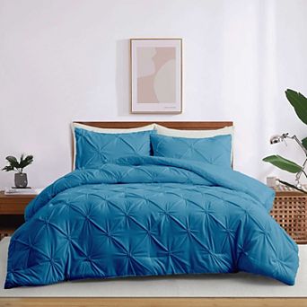 Unikome Soft Pinch Pleat Bedding Comforters-Down Alternative Comforter Set