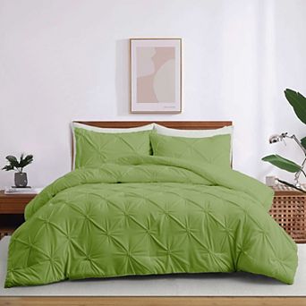 Unikome Soft Pinch Pleat Bedding Comforters-Down Alternative Comforter Set