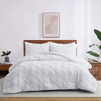 Unikome Soft Pinch Pleat Bedding Comforters-Down Alternative Comforter Set