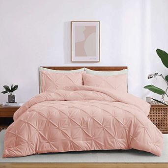 Unikome Soft Pinch Pleat Bedding Comforters-Down Alternative Comforter Set