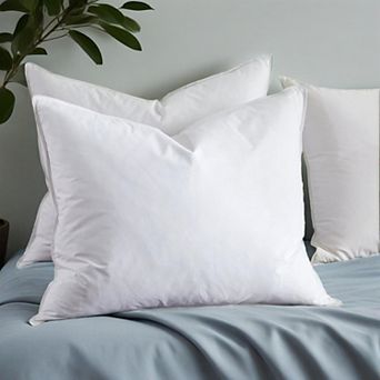 Unikome Medium Firm Goose Feathers Down Pillow for Sleeping, 2 Pack Hotel Collection Cotton Cover