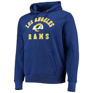 Men's '47 Royal Los Angeles Rams Varsity Arch Pullover Hoodie