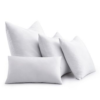 Unikome 2 Pack Feather Decorative Throw Pillow Inserts for Sofa, Bed and Couch
