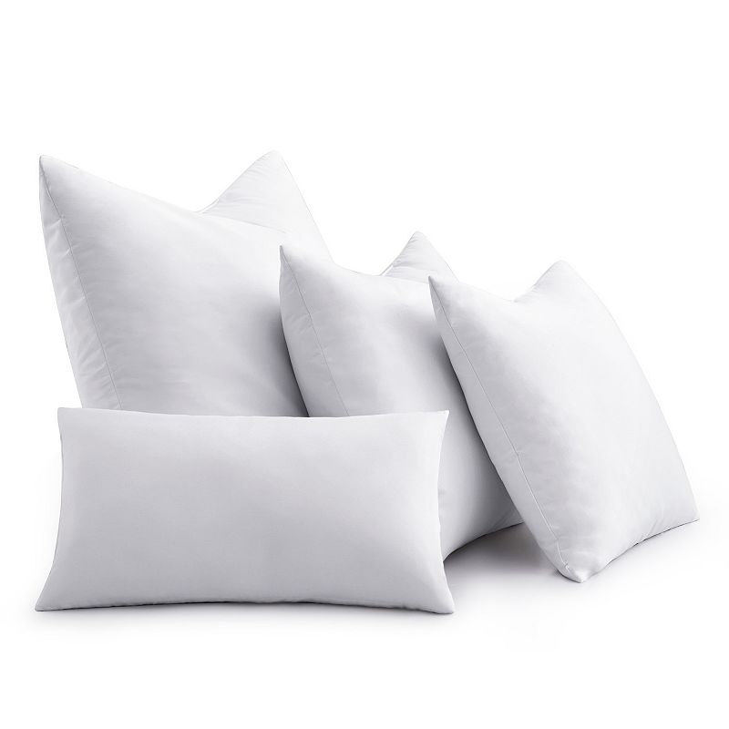 Unikome 2 Pack Wave Quilted Down and Feather Square Pillow Insert