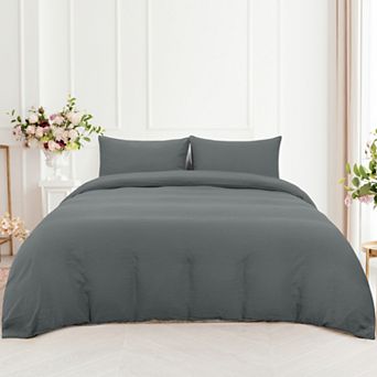 3 pc Microfiber Soft Breathable Duvet Cover Set King