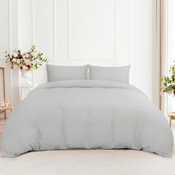 3 pc Microfiber Soft Breathable Duvet Cover Set King