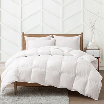 Unikome All Season Warmth White Goose Down Feather Comforter