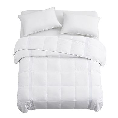 Unikome Lightweight Breathable 75% White Cooling Down Comforter, Oversized Blanket