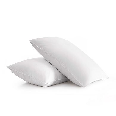 Unikome 2 Pack Medium Soft Goose Feather Bed Pillows