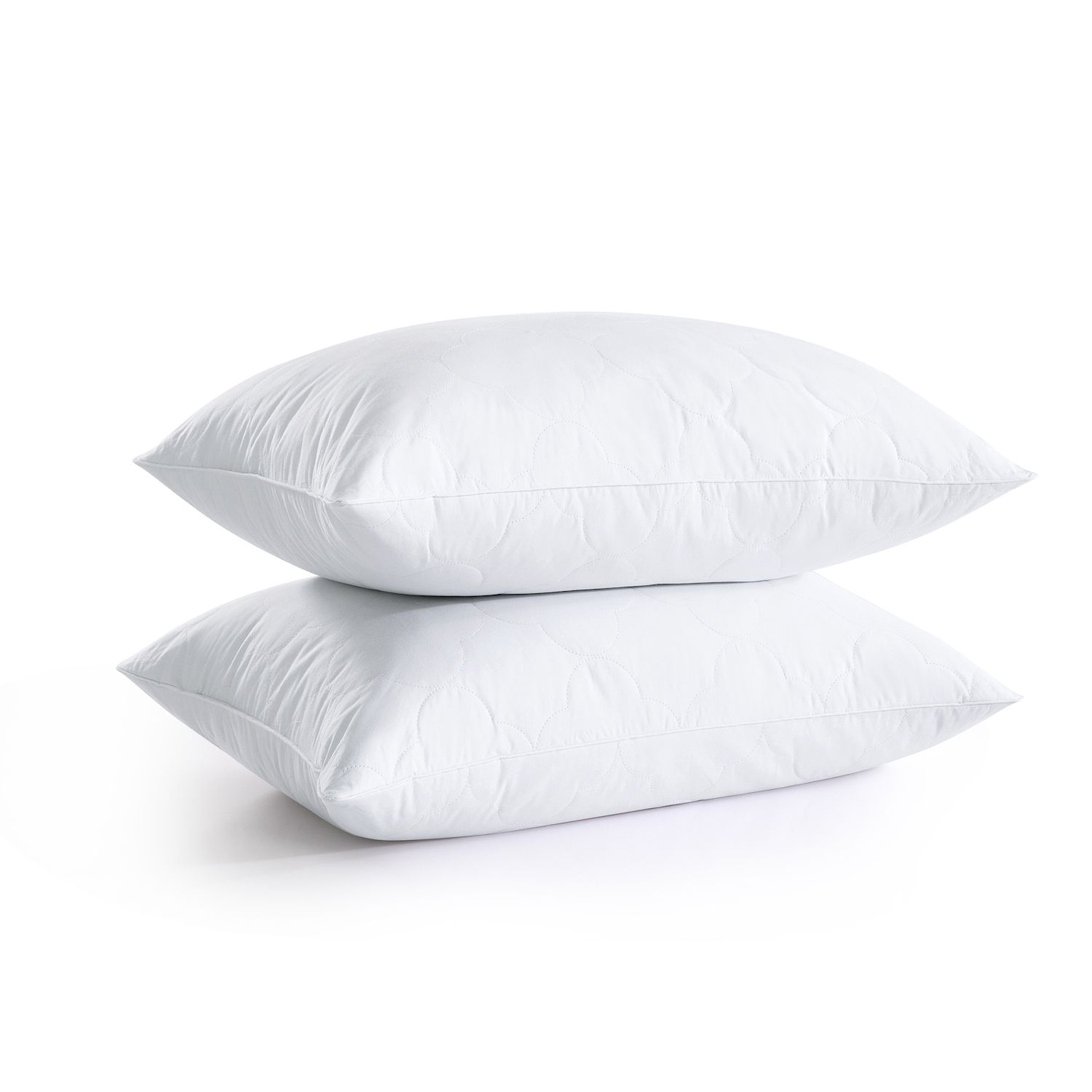 Martha Stewart Medium Firm 2-Pack Feather Euro Pillow Inserts, White