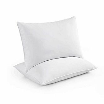 Unikome 2 Pack Breathable Cotton Goose Down & Goose Feather Bed Pillow