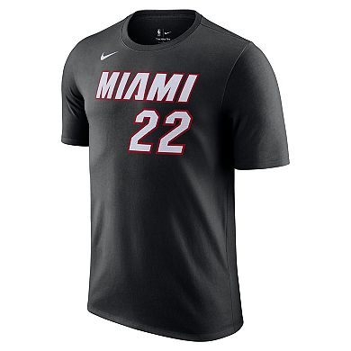 Men's Nike Jimmy Butler Black Miami Heat Icon 2022/23 Name & Number T-Shirt