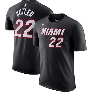 Men's Nike Jimmy Butler Black Miami Heat Icon 2022/23 Name & Number T-Shirt