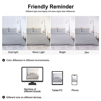 3 Piece Duvet Cover Set With Pompon Tassels, King