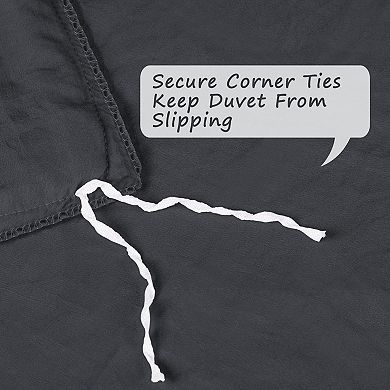 Polyester Washed Bedding Pompon Duvet Cover Sets 2018 New Queen