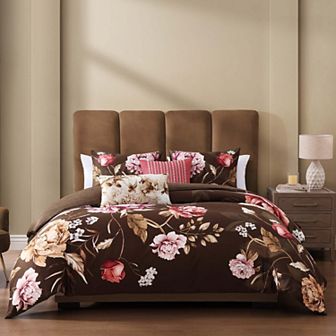 Bebejan Floral Garden 100% Cotton 5 pc Reversible Comforter Set