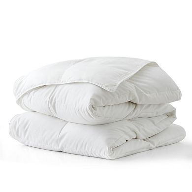 Unikome All Season No Noise Ultra Soft White Goose Down and Feather Fiber Comforter