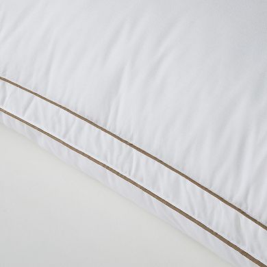 Unikome 2 Pack Gusseted Goose Feather Pillow 100% Cotton Shell