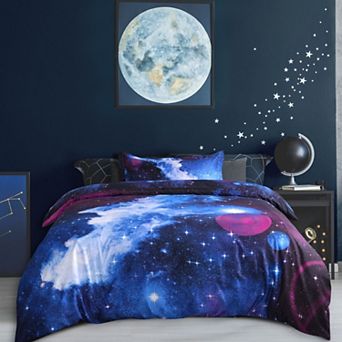 Sky Pattern Moon Night Duvet Cover Single 2 pc