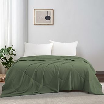 Unikome Summer Blanket Reversible Ultra Soft Waffle Cooling Blanket for Hot Sleepers