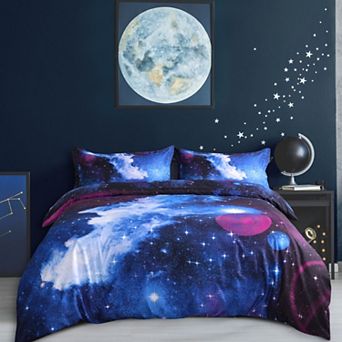4 pc Galaxies Duvet Cover Set, Twin