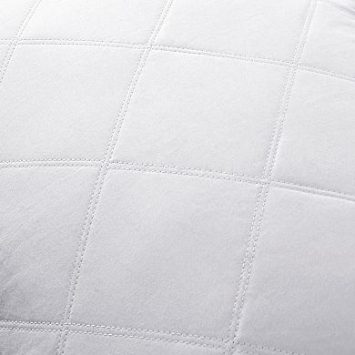 Unikome 2 Pack Diamond Quilted Goose Down & Feather Gusseted Bed Pillows