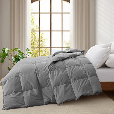 Unikome All Season Organic Cotton Comforter Duvet Insert Filled with Goose Down and Feather