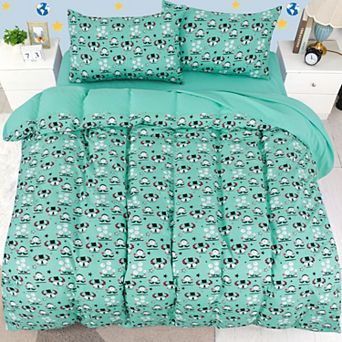 Polyester Microfiber 5 pc Kids Bedding Set Alien Pattern Twin