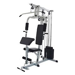 Soozier Home Gym, Multifunction Gym Equipment with 100Lbs Weight Stack for  Back, Chest, Arm, Leg and Full Body Workout