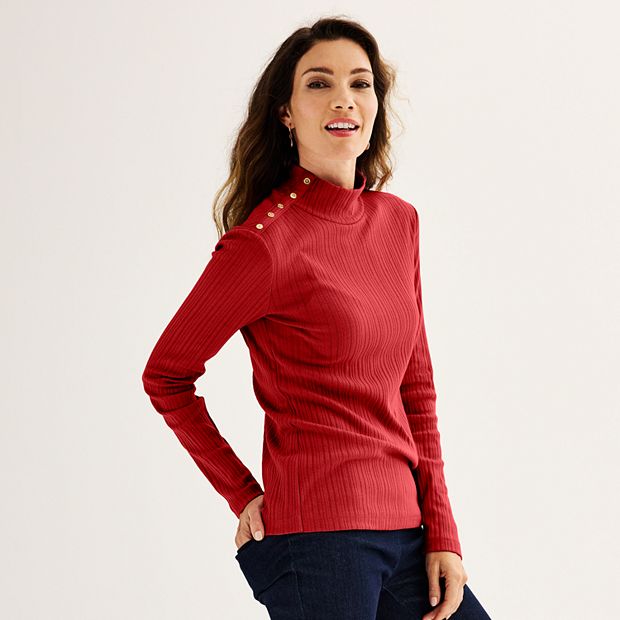 Croft and barrow womens hotsell mock turtleneck