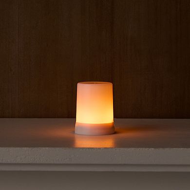 Melrose LED FIA Flame Designer Candle with Orange Hue
