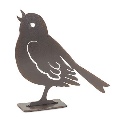 Melrose Metal Cut Out Bird Figurine 2-pc. Set
