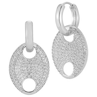 Cubic Zirconia Link Earrings