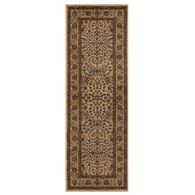 SUPERIOR Traditional Oriental Floral Scroll Power-Loomed Indoor Area Rug or Runner